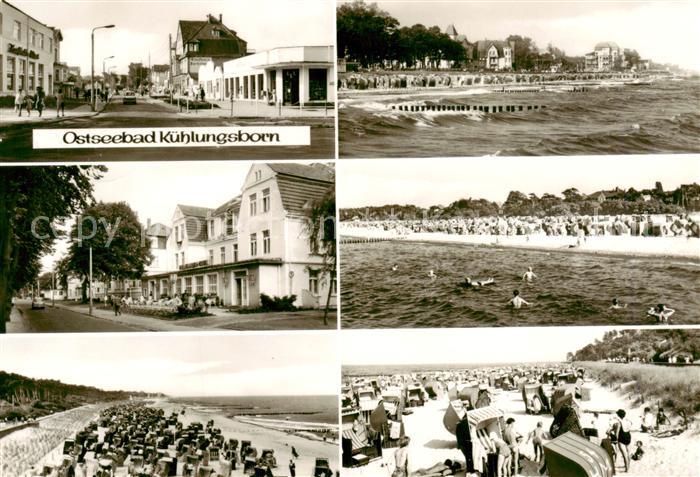 Kuehlungsborn Ostseebad Ortspartien Strandpartien