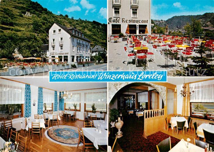 St Goar Rhein Hotel Restaurant Winzerhaus Loreley Gastraeume Terrasse