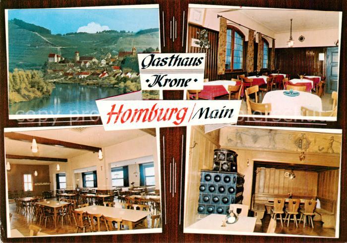 Homburg Main Gasthaus Krone Gastraeume Mainpartie