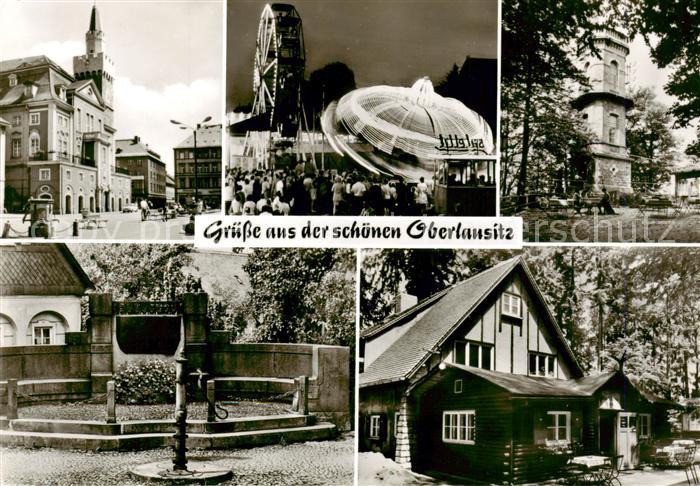 Oberlausitz Region Rathaus Loebau Volksfest Jacobimarkt Neugersdorf Turm auf dem