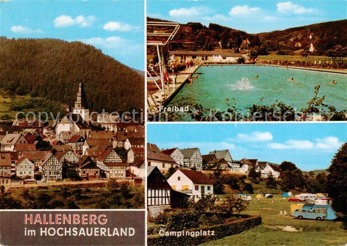 Hallenberg Panorama Freibad Campingplatz