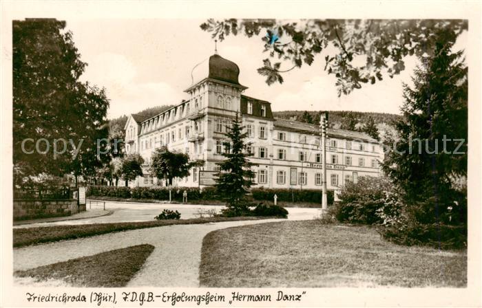 Friedrichroda FDGB Erholungsheim Hermann Danz