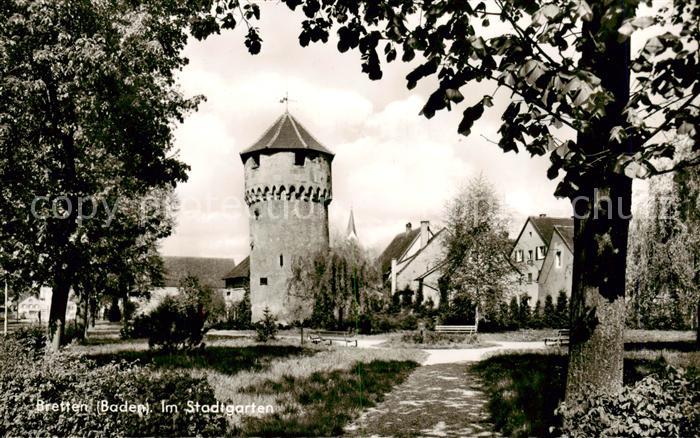 Bretten Baden Im Stadtgarten Runder Turm