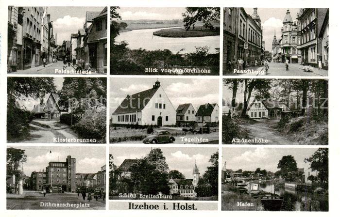Itzehoe Feldschmiede Panorama Paaschburg Klosterbrunnen Tegelhoern Amoenenhoehe