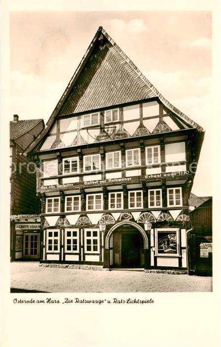 Osterode Harz Die Ratswaage und Rats Lichtspiele