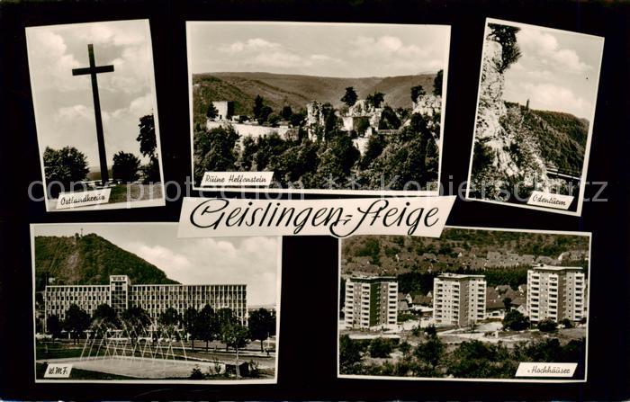 GEISLINGEN  Steige BW Ostlandkreuz Ruine Helfenstein WMF Gebaeude oedenturm Hoc