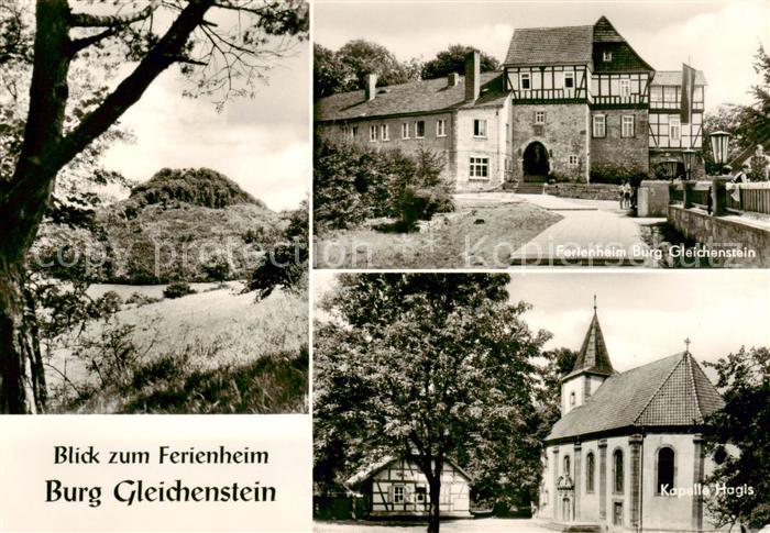 Eichsfeld Duderstadt Burg Gleichenstein Ferienheim Kapelle Hagis