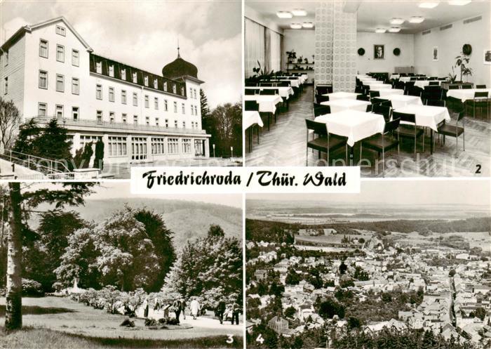 Friedrichroda FDGB Erholungsheim Hermann Danz Speisesaal Puschkinpark Blick von