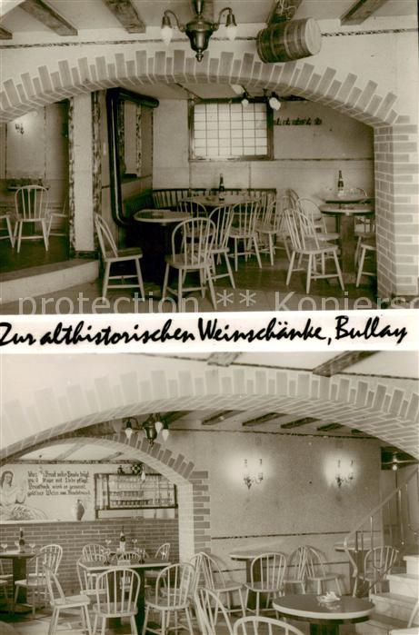 Bullay Mosel Zur althistorischen Weinschaenke Gastraeume