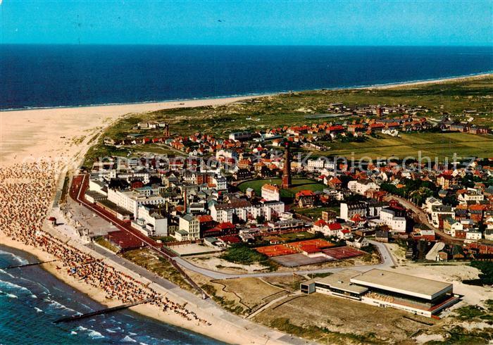Borkum Nordseeheilbad Fliegeraufnahme