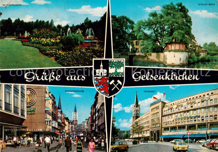 GELSENKIRCHEN NRW Stadtgarten Schloss Berge Bahnhofstrasse Neumarkt