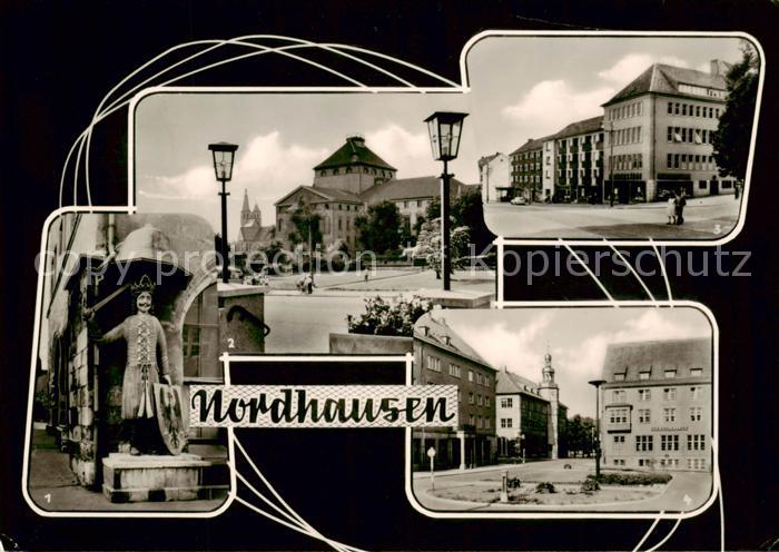 Nordhausen  Harz Roland Theater Rautenstrasse Lutherplatz