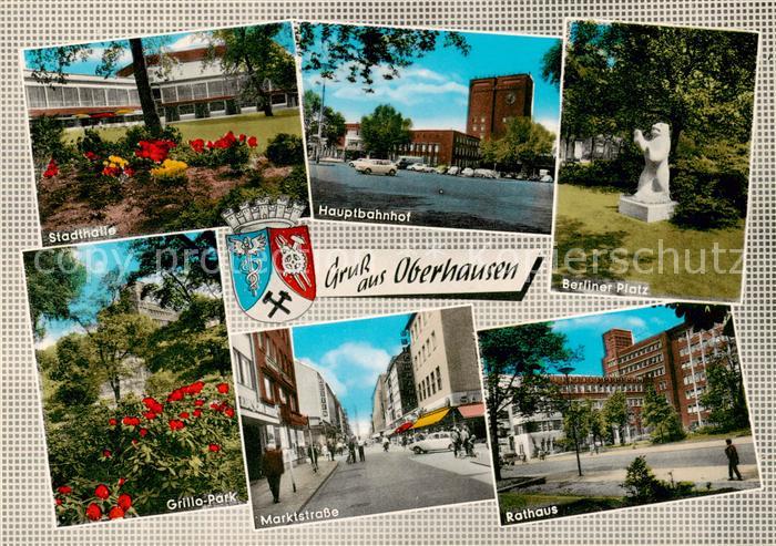 Oberhausen  NRW Stadthalle Hauptbahnhof Berliner Platz Grillo Park Marktstrasse