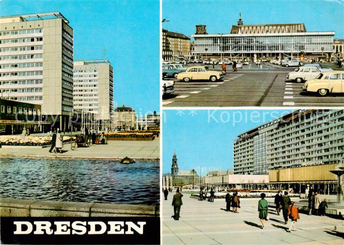Dresden Elbe Interhotels Prager Strasse Kulturpalast Wohnzeile Prager Strasse