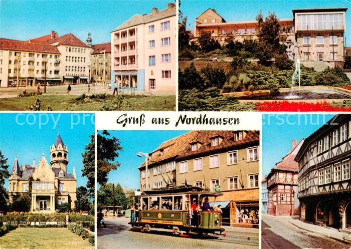 Nordhausen  Harz Rautenstrasse Gaststaette Stadt Terrasse Meyenburgmuseum Hist S
