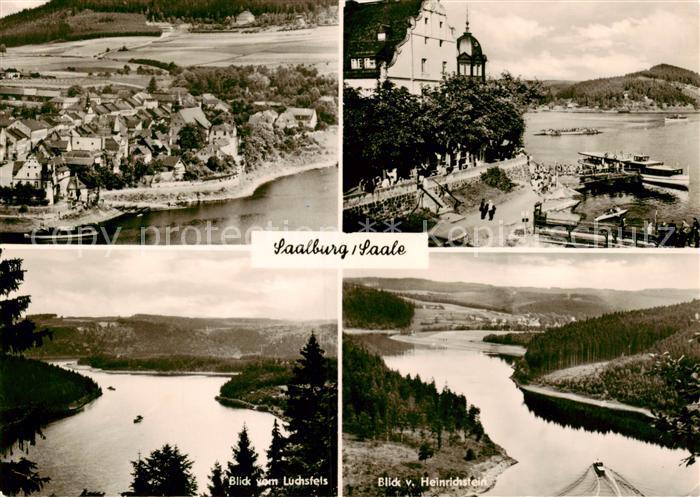 Saalburg Saale Fliegeraufnahme Blick vom Luchsfels Blick vom Heirichstein