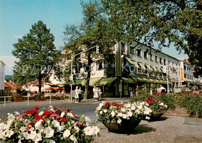 Bad Orb Salinenplatz mit Cafe Sprudel