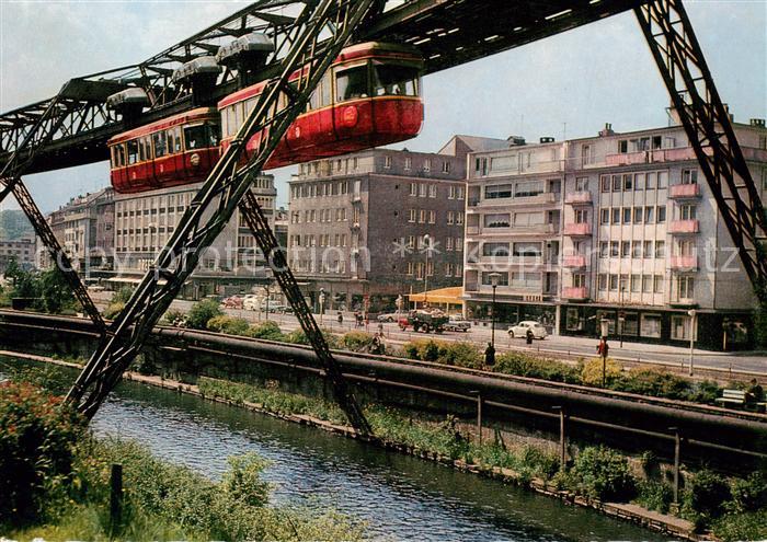 Barmen Wuppertal Schwebebahn an der Hoehne