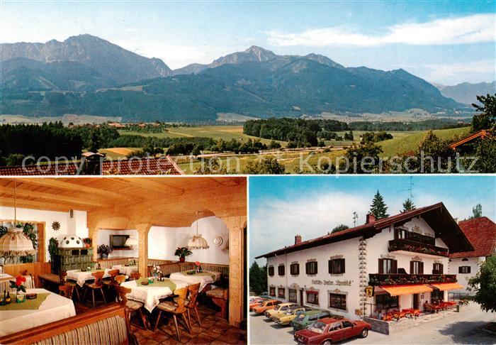 Bernhaupten Gasthof Pension Alpenblick Landschaftspanorama Alpen