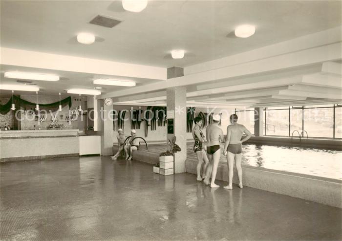 Oberhof Thueringen Interhotel Panorama Schwimmhalle mit Neptunbar