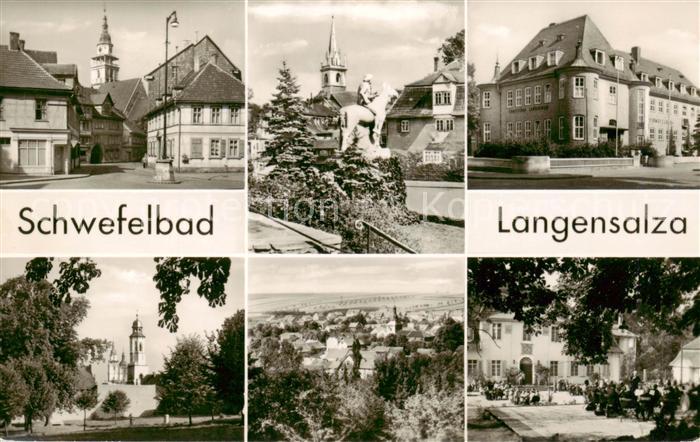 Langensalza Bad Schwefelbad Teilansichten Panorama