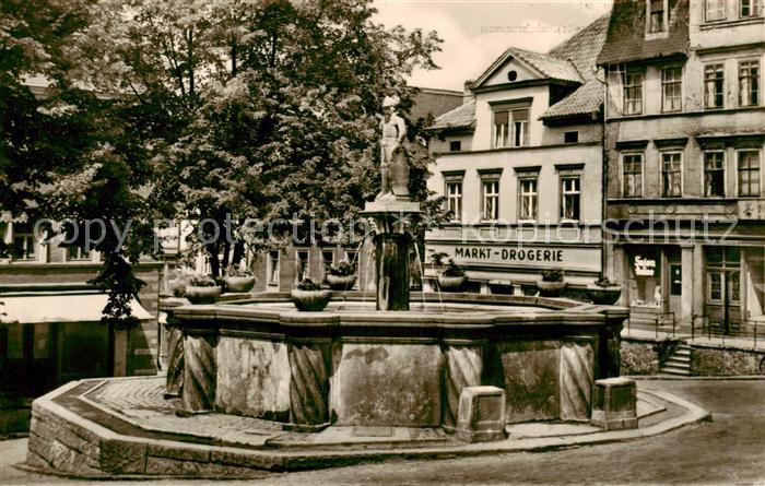 Treseburg Harz Gasthaus Weisser Hirsch Brunnen