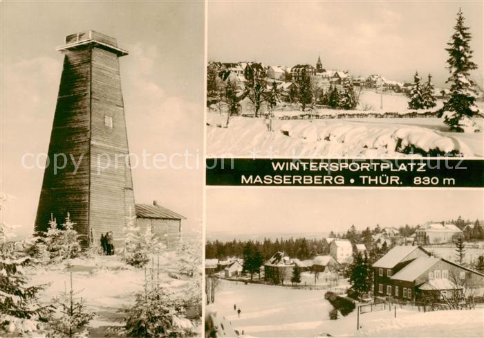 Masserberg Aussichtsturm Winterpanorama