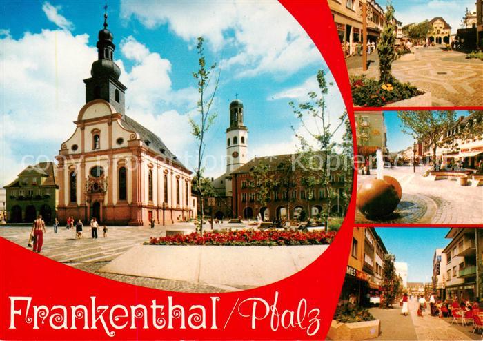 Frankenthal  Pfalz Kirche Fussgaengerzone