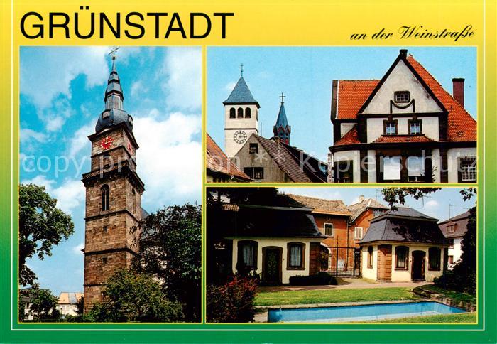 Gruenstadt Turm Kirche Hotel