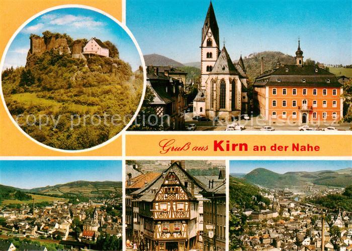 Kirn Nahe Schloss Panorama Kirche Rathaus Fachwerkhaus