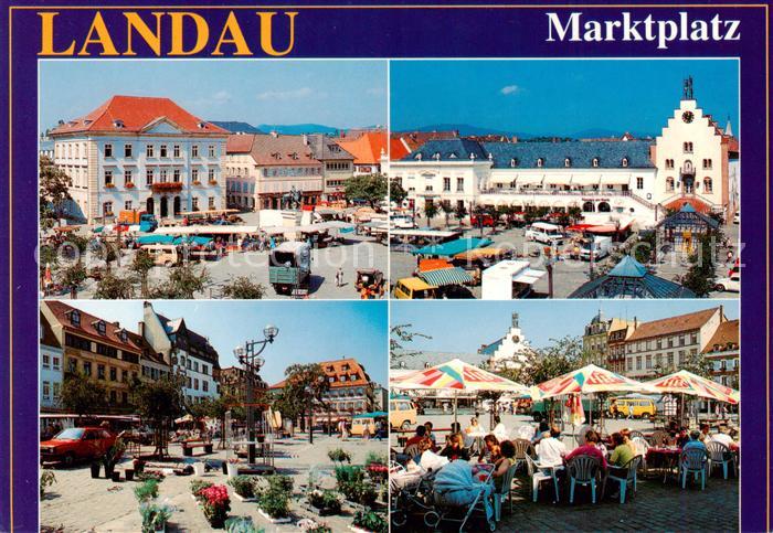 Landau  Pfalz Wein und Gartenstadt Marktplatz