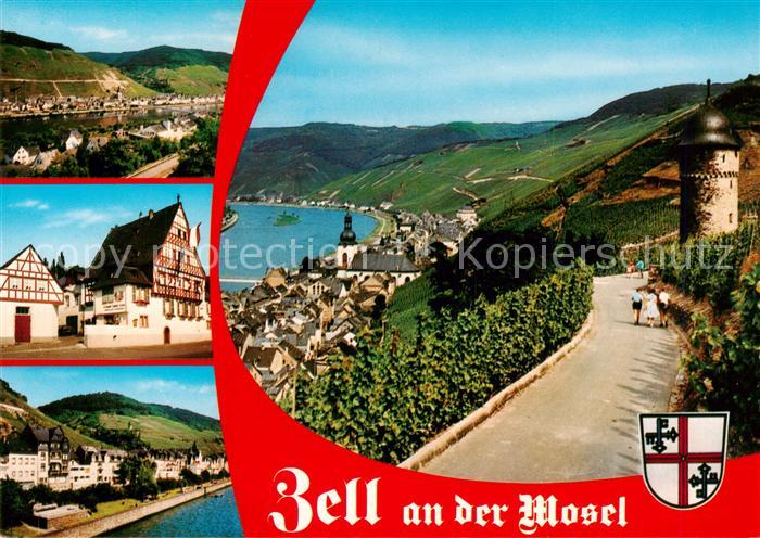 Zell Mosel Teilansichten Panorama