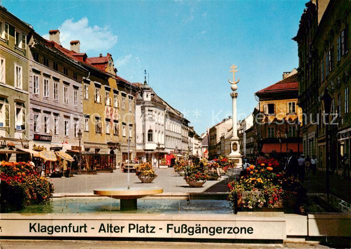 Klagenfurt Woerthersee AT alter Platz Fussgaengerzone