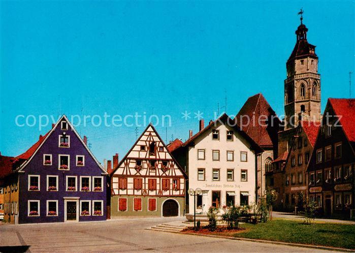 Weissenburg  Bayern Am Hof mit Andreaskirche
