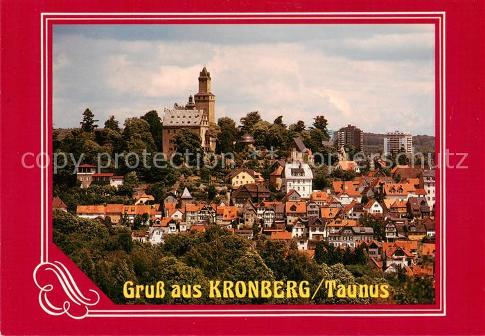 Kronberg  Cronberg Taunus Panorama mit Schloss