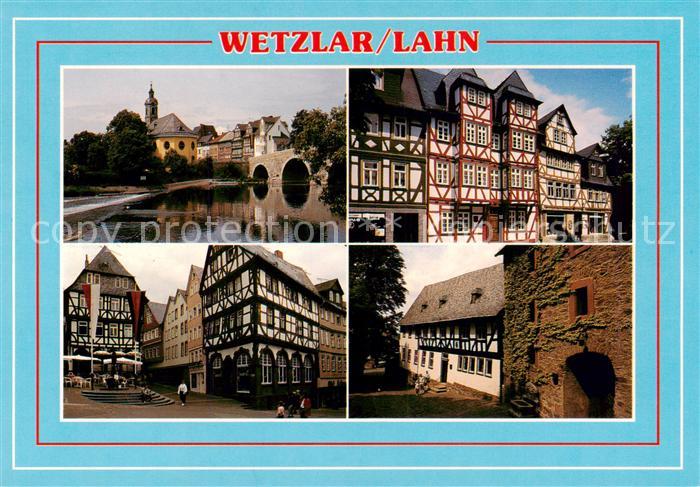 Wetzlar Lahn Bruecke Kirche Fachwerkhaeuser