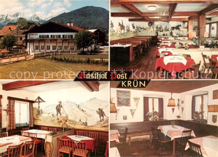 Kruen Garmisch-Partenkirchen Gasthof Post Gastraeume