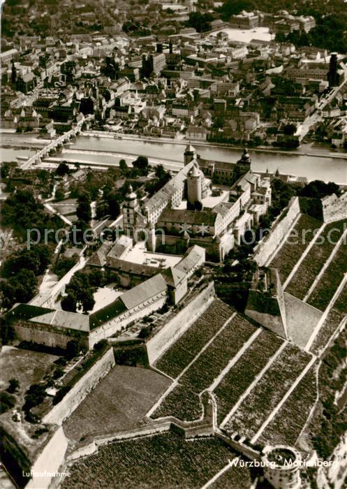 WueRZBURG Bayern Marienberg mit Innenstadt Fliegeraufnahme