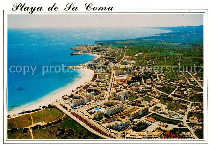 Playa de Sa Coma Mallorca ES Fliegeraufnahme