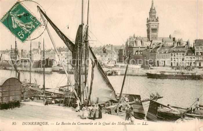 Dunkerque Duenkirchen Le Bassin du Commerce et le Quai des Hollandais