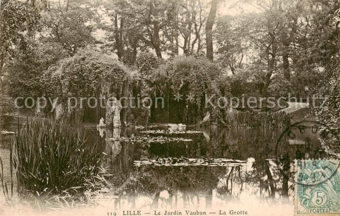 Lille 59 Le Jardin Vauban La Grotte
