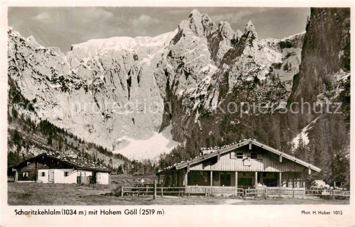Scharitzkehlalm 1024m Berchtesgaden mit Hohem Goell