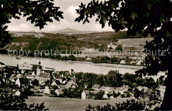Bad Niederbreisig Rheinpanorama mit Hoenninger Seite