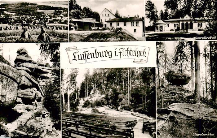 Luisenburg Wunsiedel Fichtelgebirge Wunsiedel Berggasthof Waldlust Alexandersbad