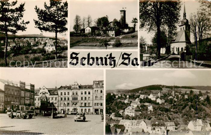 Sebnitz Panorama Kirche Marktplatz Fliegeraufnahme