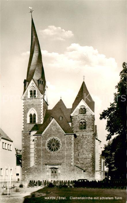 Mayen Clemenskirche mit schiefem Turm