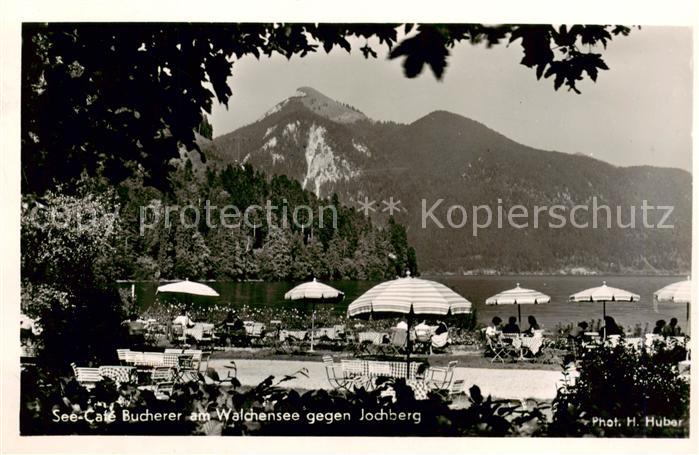 Walchensee See Cafe Bucherer mit Jochberg