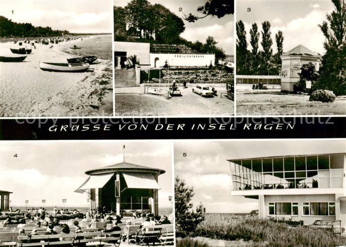 Ruegen Insel Thiessow Strand Sellin Freilichtbuehne Goehren Musikpavillon Binz K