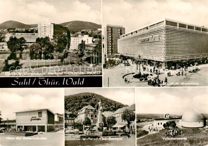 Suhl Thueringer Wald Centrum Warenhaus Interhotel Tourist Haus der Gewerkschafte