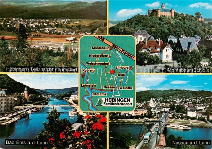 Huebingen Feriendorf Montabaur Schloss Bad Ems Lahnpartie Nassau Lahn